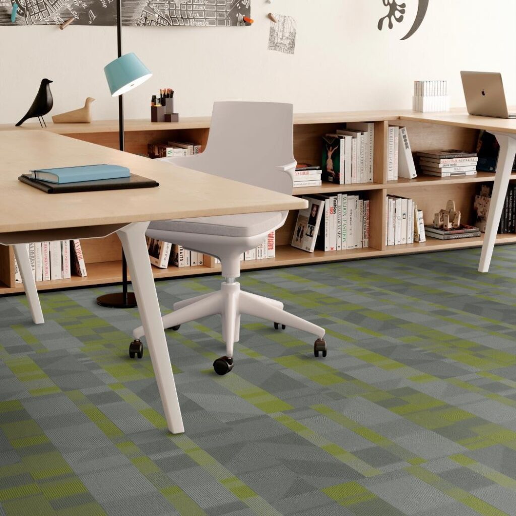 Room Scene - Engage Tile - Experience Lime - TOFFIS Interior Environments