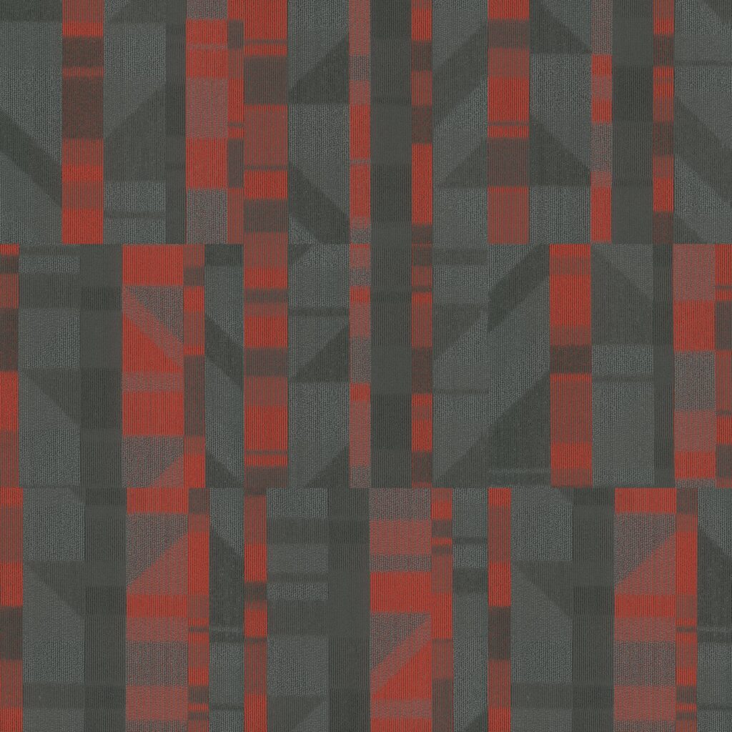 Installed View - Engage Tile - Transform Red - TOFFIS Interior Environments