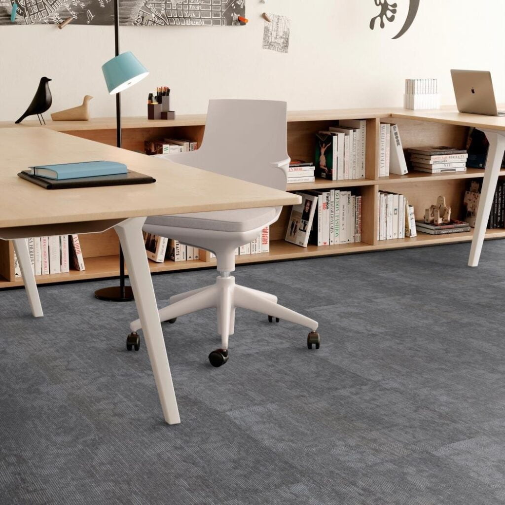 Room Scene - Sterling Silver - Structure Tile - TOFFIS Interior Environments