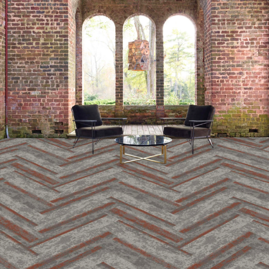 Room Scene - Tinge Tile - Coral Pewter - TOFFIS Interior Environments